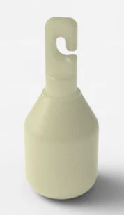 High Mileage Hook Style Cane Tip, marshmallow shapes cane tip made from engineered nylon