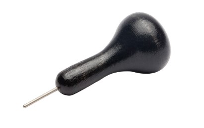 Stylus with round wooden handle, 2.5 inches long