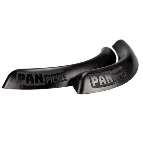 Pan Pickle, Crescent shaped silicone wedges that keep containers from sliding on surfaces
