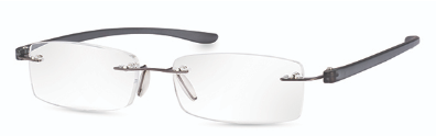 Ready Readers Glasses, rimless lenses, adjustable nose pieces, lightweight