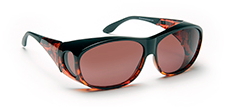 Solar Shield sunglasses, black or tortoise frame with various color lenses