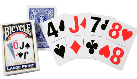 Super Jumbo Bridge Size Playing Cards, large print