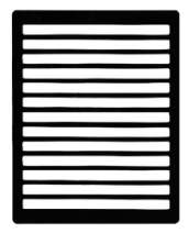 Superior Letter Guide, 8.5 inch by 11 inch plastic guide with 13 rows