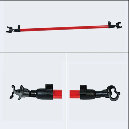 Tandem Bar with hooks on each end to attach to mobility canes