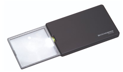 Illuminated pocket magnifier with retractable lens